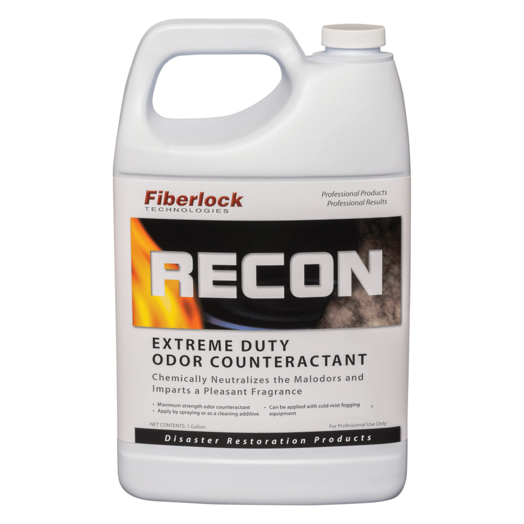 One-gallon bottle of Fiberlock RECON Extreme Duty Odor Counteractant 3041